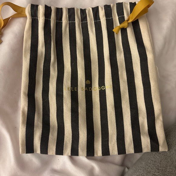 Lele Sadoughi Denim Headband with Pearls - Picture 6 of 6